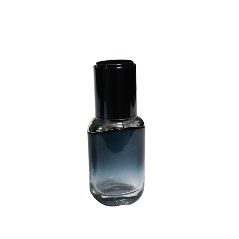 Luxury 5ml 10ml 15ml 1oz 2oz 3oz 100ml cream container opaque wide mouth black apothecary glass jar