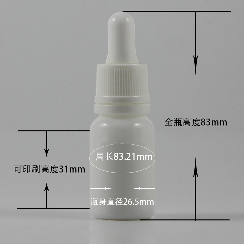 Luxury 5ml 10ml 15ml 20ml 30ml 50ml 100ml Opal White Essential Oil Dropper Bottles.