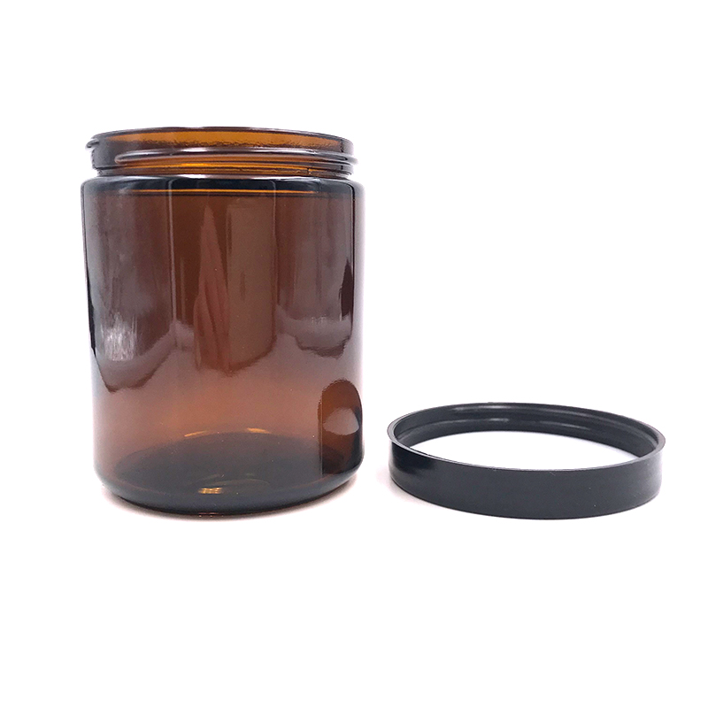 Luxury 5ml 10ml 15ml 20ml 30ml 50ml 100ml cosmetic cream hair gel food container amber glass jar