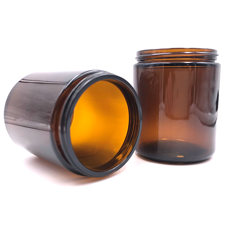 Luxury 5ml 10ml 15ml 20ml 30ml 50ml 100ml cosmetic cream hair gel food container amber glass jar