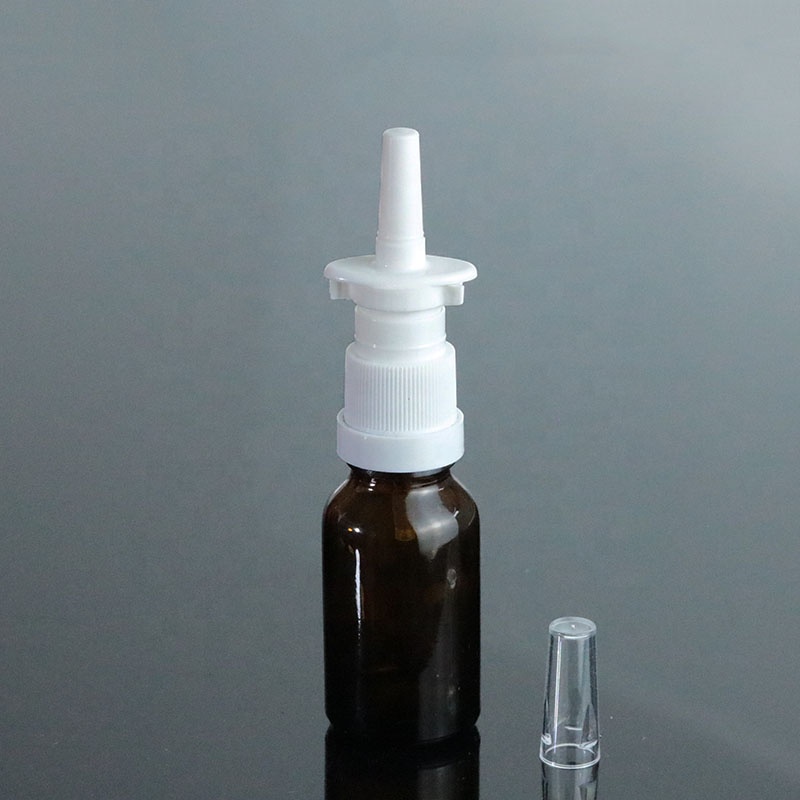 Luxury 5ml 10ml 15ml 20ml 30ml Amber Glass Spray Bottle With Nasal Spray (GRA34)
