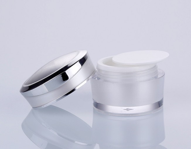 Luxury 5ml 15ml 20ml Cosmetic Packing Gold and Silver Empty Acrylic Cream Jar