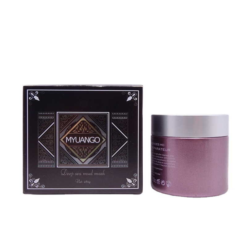 Luxury 60g glass cream jar with customs printing pearl purple and matte silver logo cap PP shive