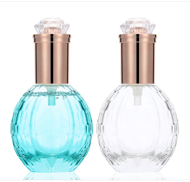 Luxury 60ml glass bottle transparent perfume bottle