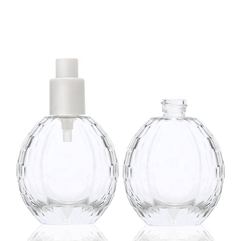 Luxury 60ml glass bottle transparent perfume bottle