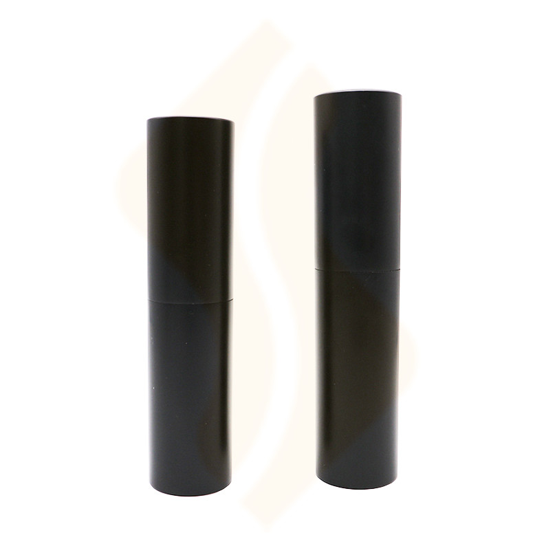 Luxury 8ml 10ml Matte Frosted Black White Aluminum Twist Up Perfume Atomizer with Screen Printing
