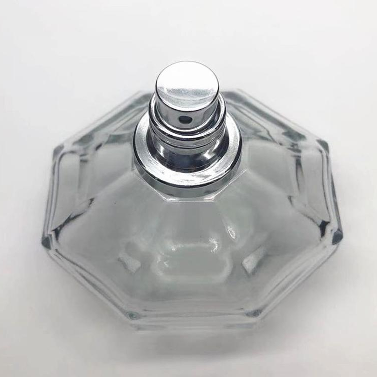 Luxury 90ml cosmetic pump empty glass perfume spray bottle