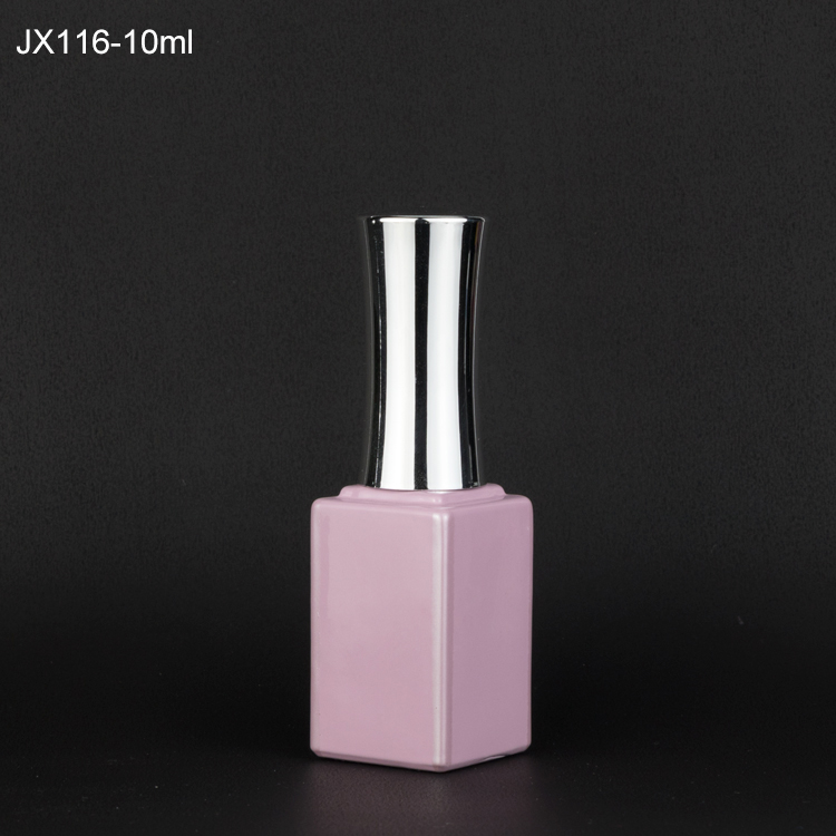 Luxury 9ml 10ml 12ml 14ml design your own pink heart shape color coated cute gel nail polish bottle for nail polish
