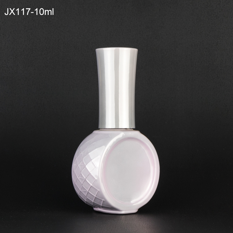 Luxury 9ml 10ml 12ml 14ml design your own pink heart shape color coated cute gel nail polish bottle for nail polish