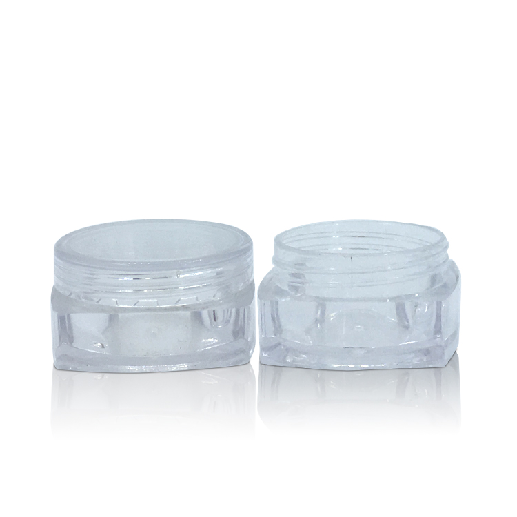 Luxury Acrylic 5g 10g Mini Diamond Plastic Cosmetics Cream Jar