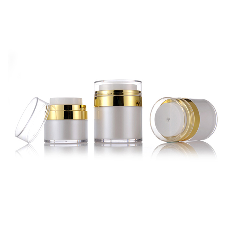 Luxury Acrylic Cosmetic Airless Pump Jar For Cream Lotion Packaging