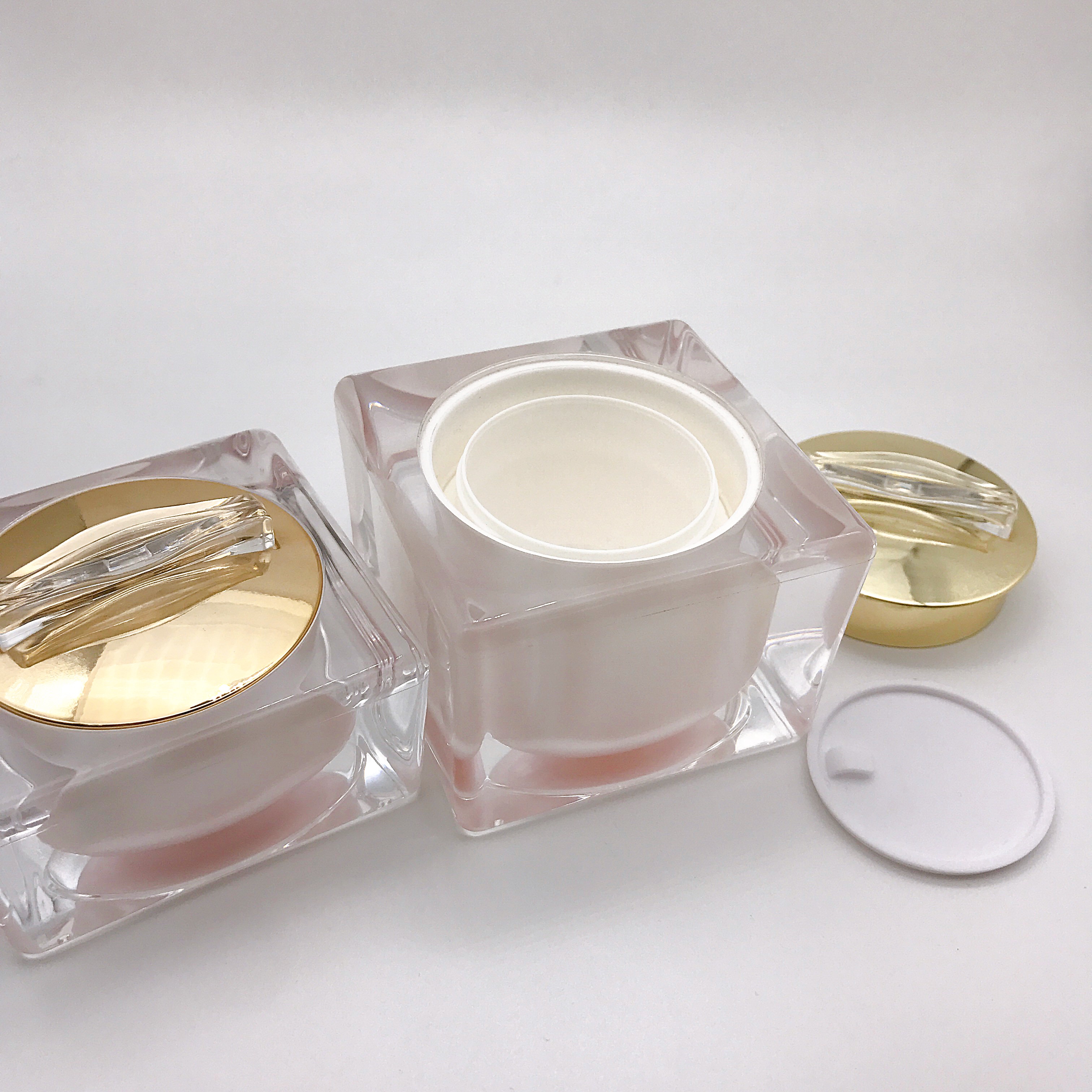 Luxury Acrylic Cream Jar 30g 50g High Quality Plastic Jar