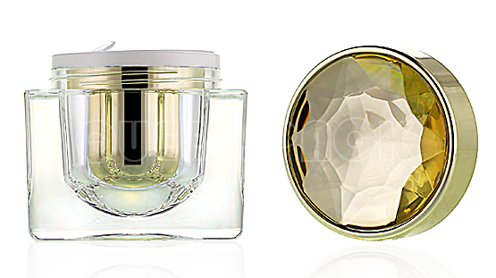 Luxury Acrylic Cream Jar Acceptable Customer's Logo 30ML 50ML Cosmetic Pots