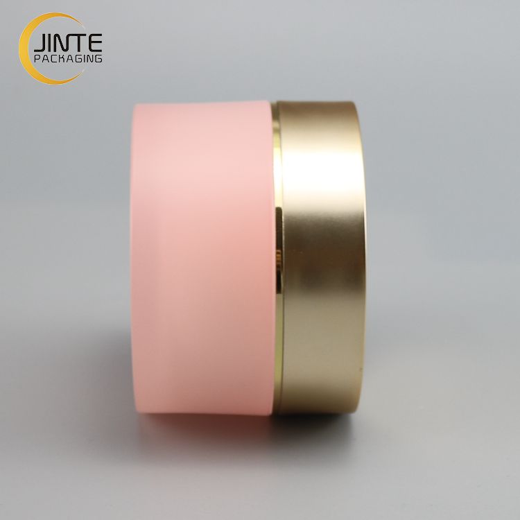 Luxury Acrylic Cream Jar Gold Lid Cosmetic Packaging Jars5ml 30ml 50ml 100ml 200ml