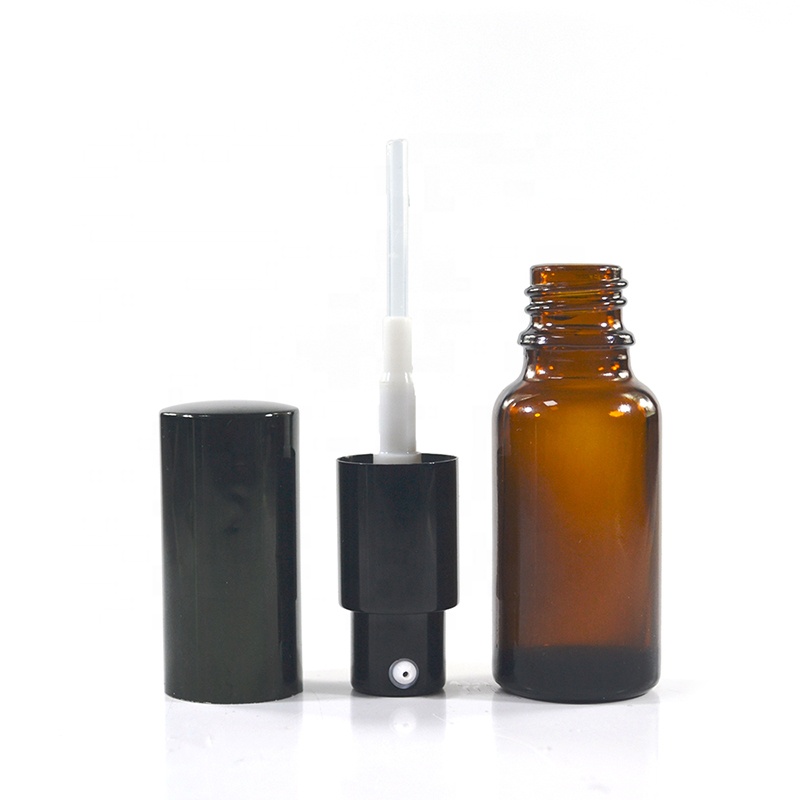 Luxury Amber Frosted 1oz 30ml Glass Dropper Bottle For Cosmetic Essential Oil 15ml 20ml 30ml 60ml