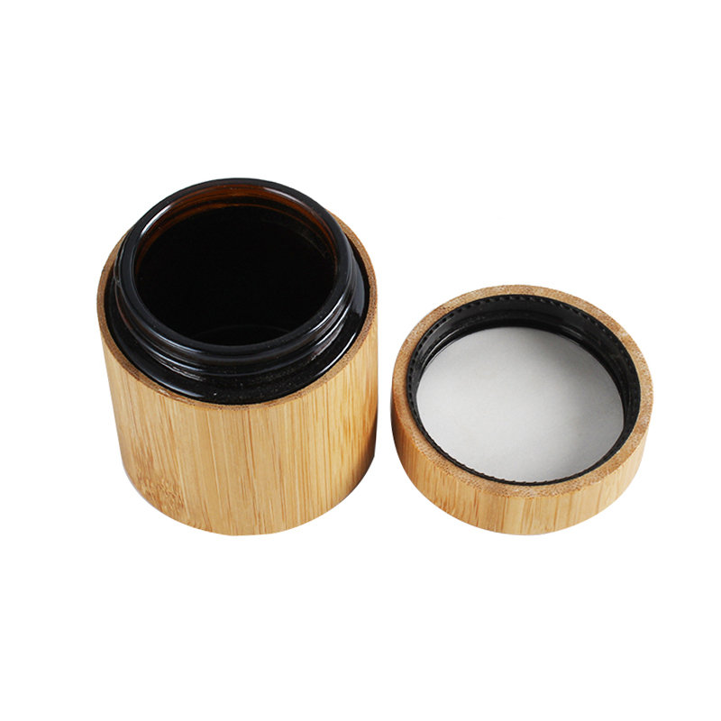 Luxury Bamboo Wooden Jars Cosmetic Container 5g 10g 20g 30g 50g 100g Bamboo Cream Jar with Screw Cap
