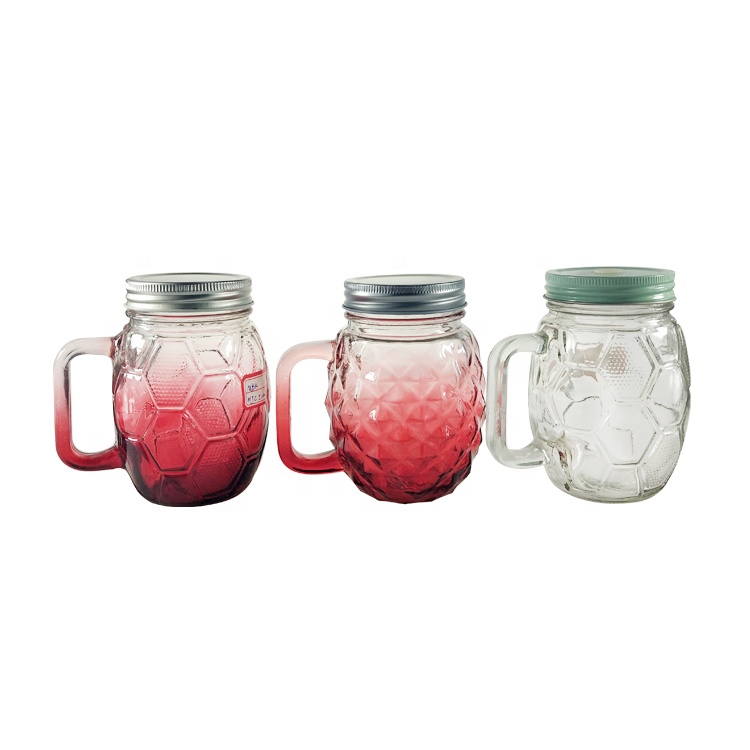Luxury Big Empty 16oz glass mason jars with lid
