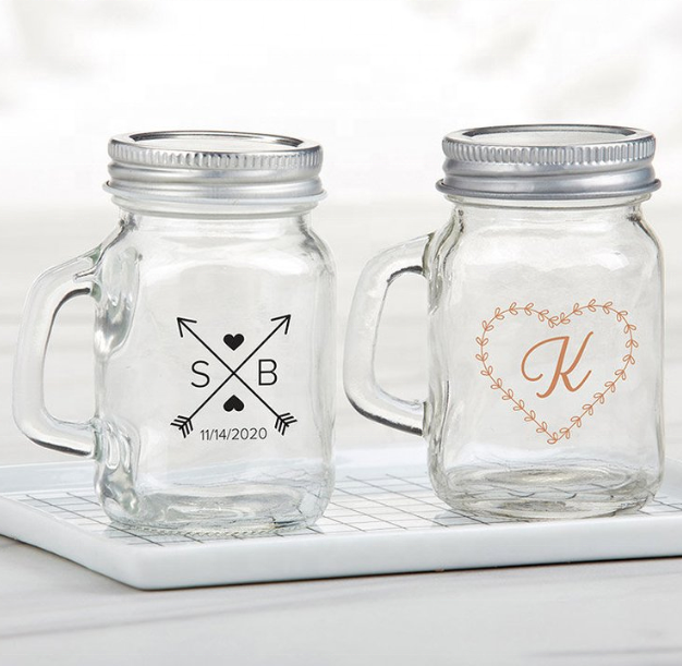 Luxury Big Empty 16oz glass mason jars with lid