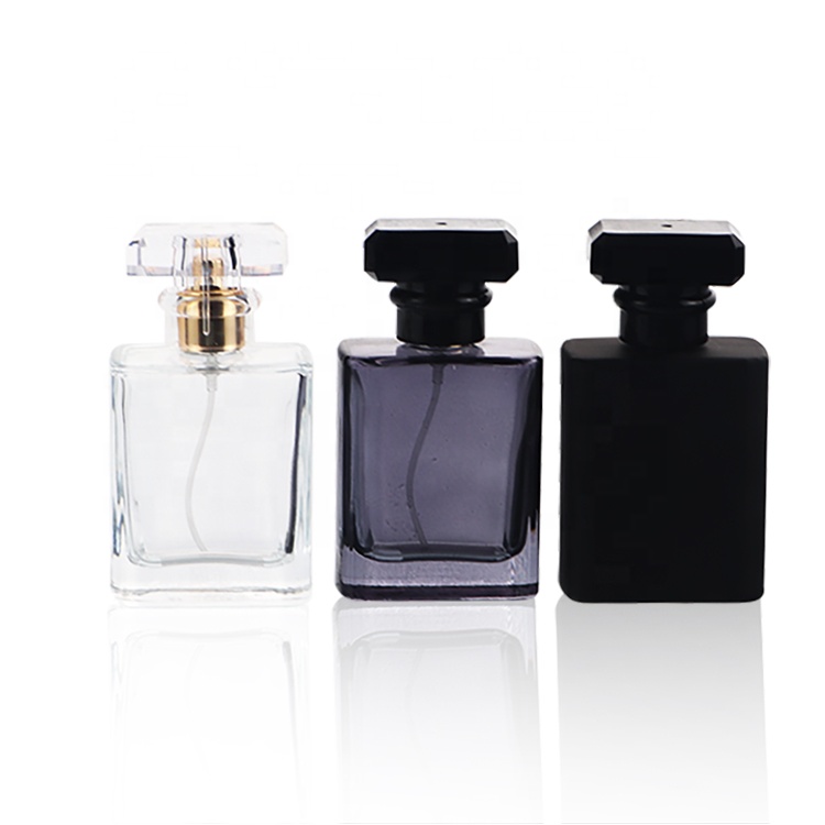 Luxury Brand Cologne Empty Black 50ml Perfume Bottles For Women Men