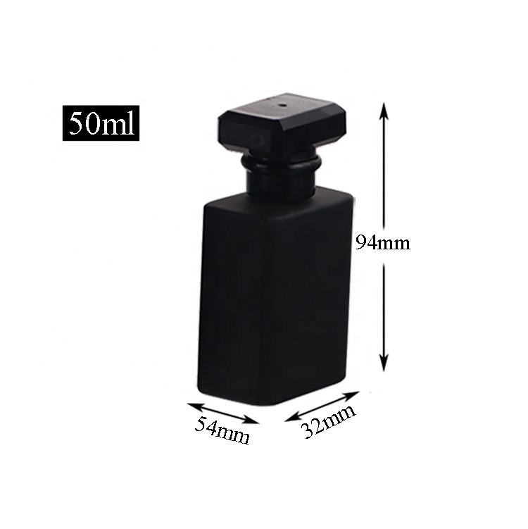 Luxury Brand Cologne Empty Black 50ml Perfume Bottles For Women Men
