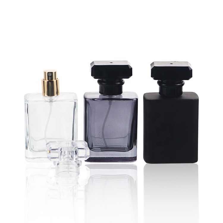 Luxury Brand Cologne Empty Black 50ml Perfume Bottles For Women Men
