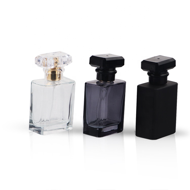 Luxury Brand Cologne Empty Black 50ml Perfume Bottles For Women Men