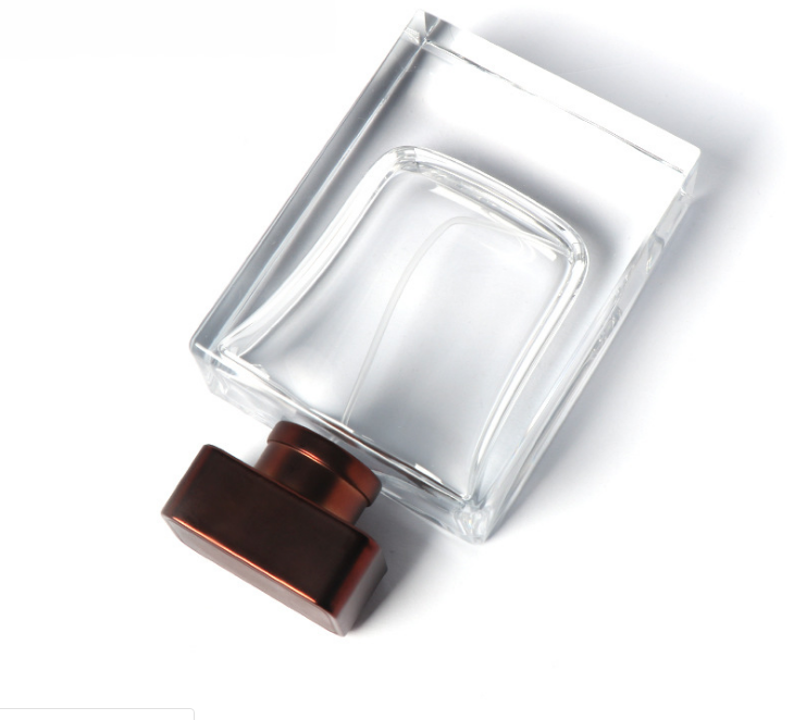 Luxury Brand Men Empty clear 50ml 100ml Perfume Bottles with metal lid For Sale Perfume Bottles
