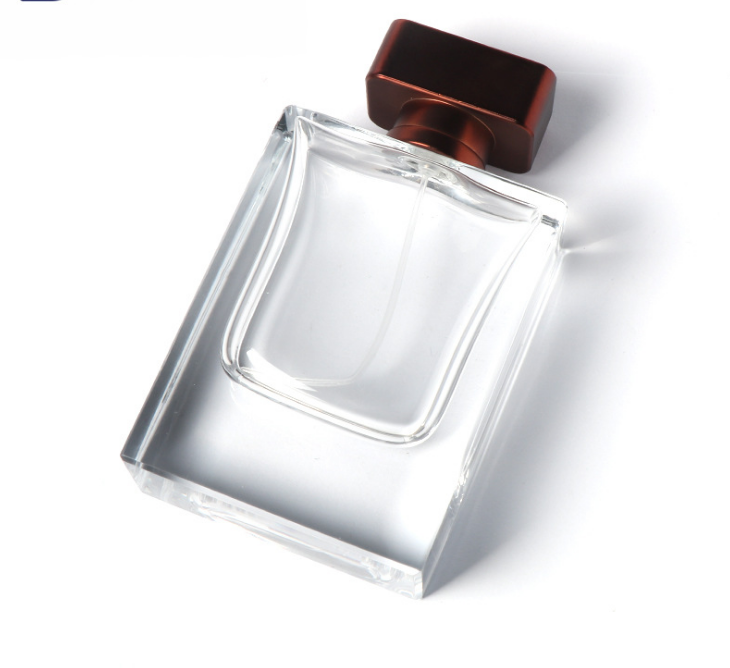 Luxury Brand Men Empty clear 50ml 100ml Perfume Bottles with metal lid For Sale Perfume Bottles