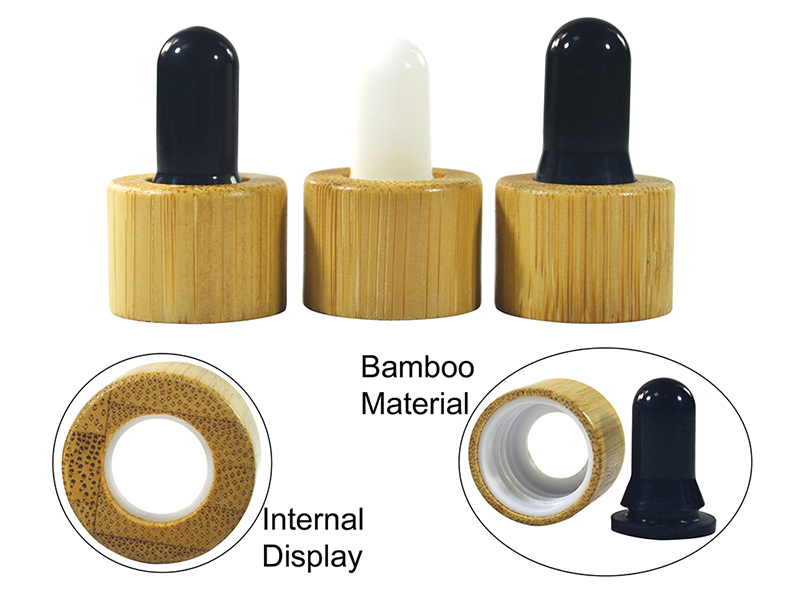 Luxury CBD oil 5ml 10ml 15ml 20ml 30ml 50ml 100ml clear amber blue green glass tincture bottle with bamboo dropper and pipette