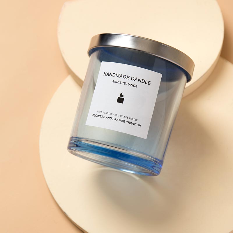 Luxury Candlestick Glass Candle Jar With Lid For Wedding Candle Holder For Candle Making