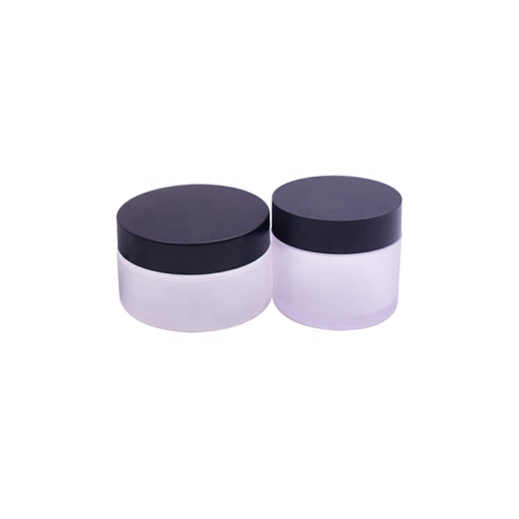 Luxury Classic Clear Airless Skin Care Cream Black Cream Jar