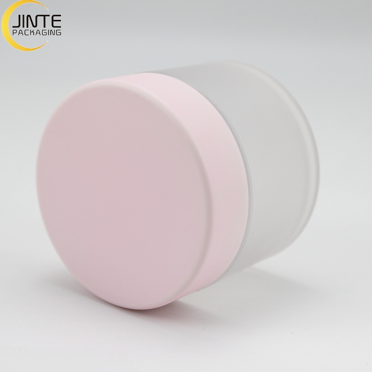 Luxury Color Cosmetic Packaging Containers 1OZ 2OZ 3OZ 5OZ 6OZ 8OZ Cream Jars With Pink Lid