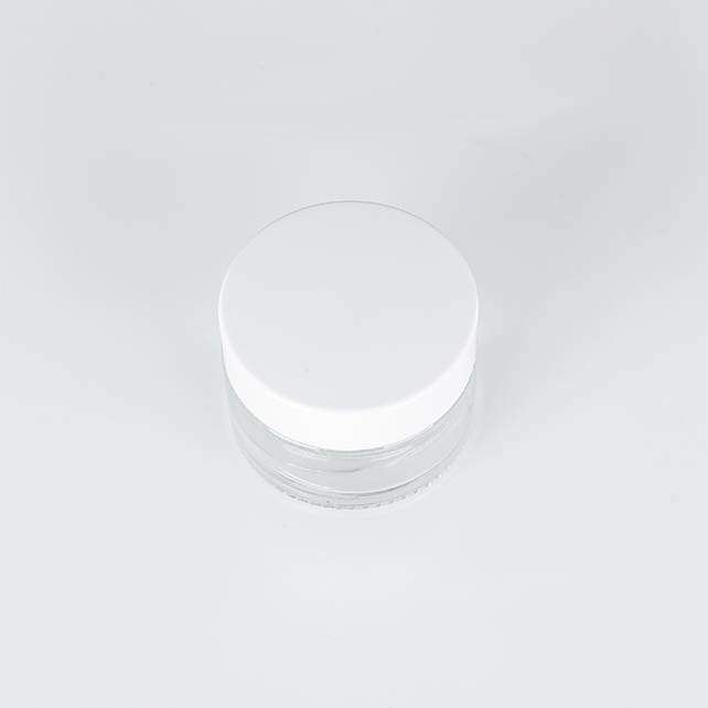 Luxury Cosmetic 15g 30g 50g Matte Black Round Glass Cosmetic Jar For Cream/