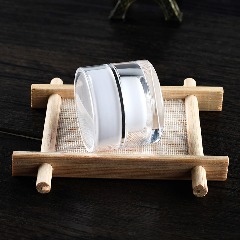 Luxury Cosmetic Containers Acrylic plastic Jar 5g 10g 15g 20g 30g 50g Acrylic Cream Jar with PP inner