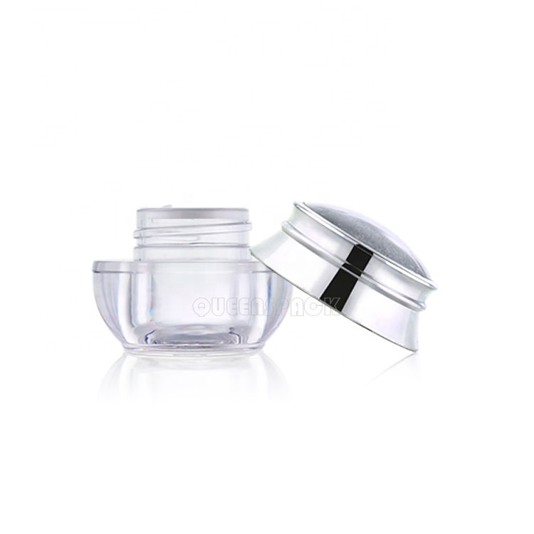 Luxury Cosmetic Cream Jar Acrylic Cover Carved Design 10ML 50ML Cosmetic Container Packaging Jar