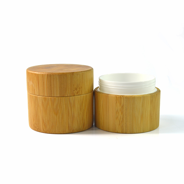Luxury Cosmetic Cream Jars 5g 10g 15g 30g 50g 100g 150g 200g 250g Bamboo Plastic Cream Jar with Inner Seal