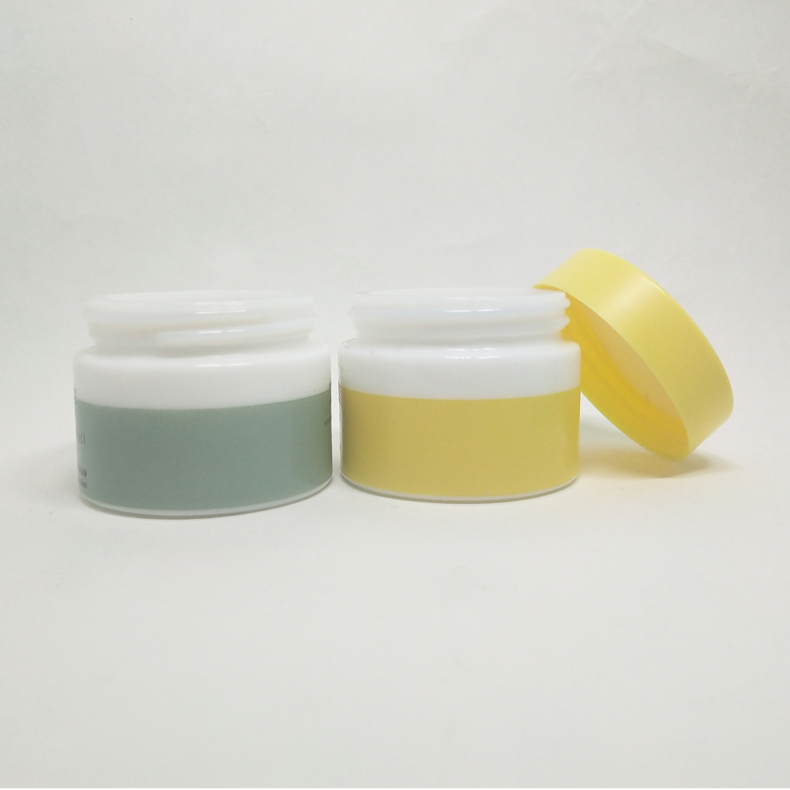 Luxury Cosmetic Glass Jar 15g 30g 50g 100g Frosted round skin care packaging