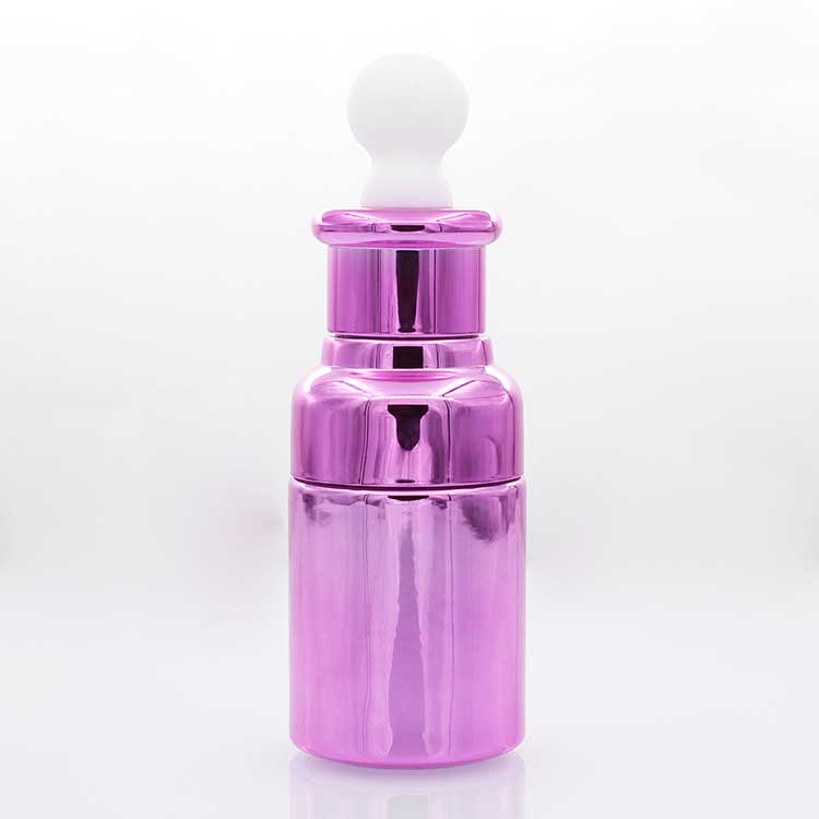 Luxury Cosmetic Packaging 100ml Gourd Shape Serum Glass Dropper Oil Bottels
