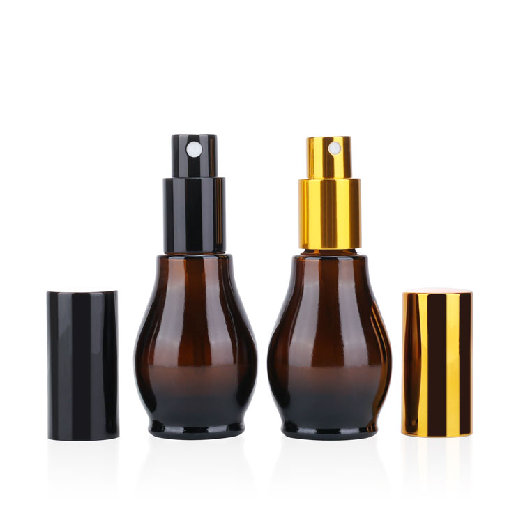 Luxury Cosmetic Packaging 100ml Gourd Shape Serum Glass Dropper Oil Bottels
