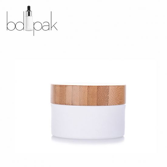 Luxury Cosmetic Packaging 10g 30g 50g 100g Bamboo Wooden Cream Jar With PP Inner