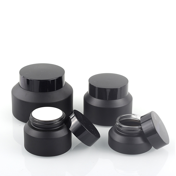 Luxury Cosmetic Packaging 15ml 30ml 50ml Amber Cosmetic Glass Jar Empty Cosmetic Container