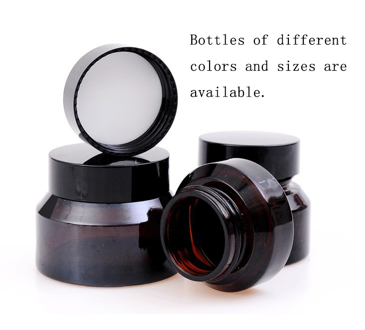 Luxury Cosmetic Packaging 30ml 2oz Glass Jar 15ml 30ml 50ml 60ml 125ml Green Frosted Glass Bottles Glass Jars