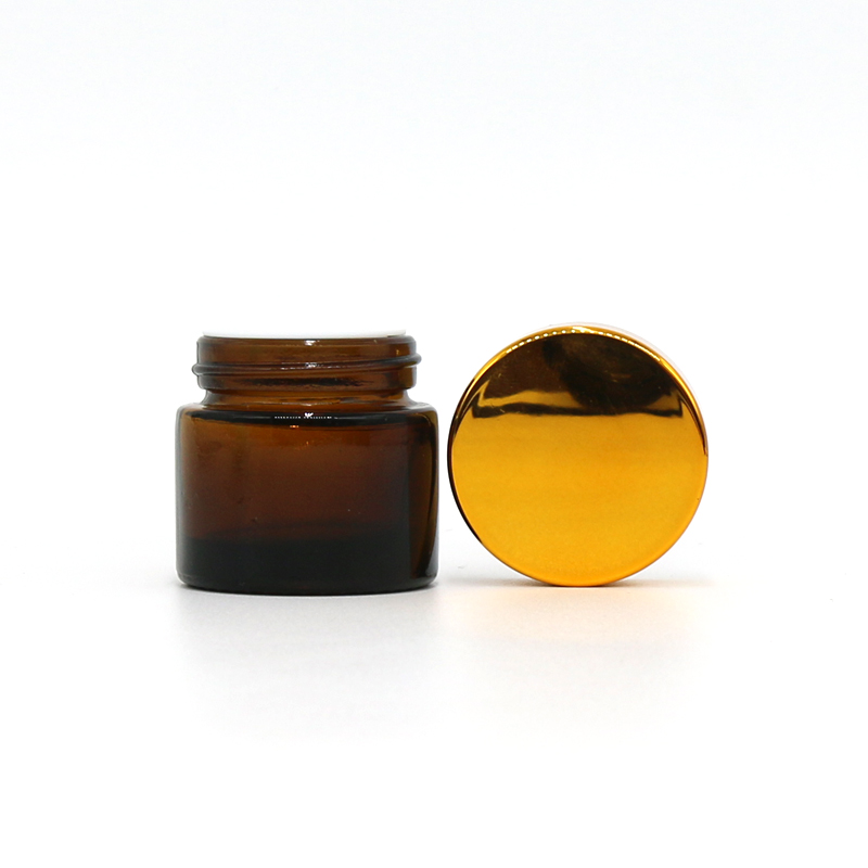Luxury Cosmetic Packaging 30ml 2oz Glass Jar 15ml 30ml 50ml 60ml 125ml Green Frosted Glass Bottles Glass Jars