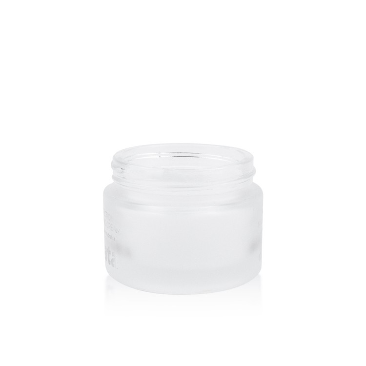 Luxury Cosmetic Packaging 30ml Glass Jar 15ml 30ml 50ml 60ml 125ml Green Frosted Glass Bottles Glass Jars