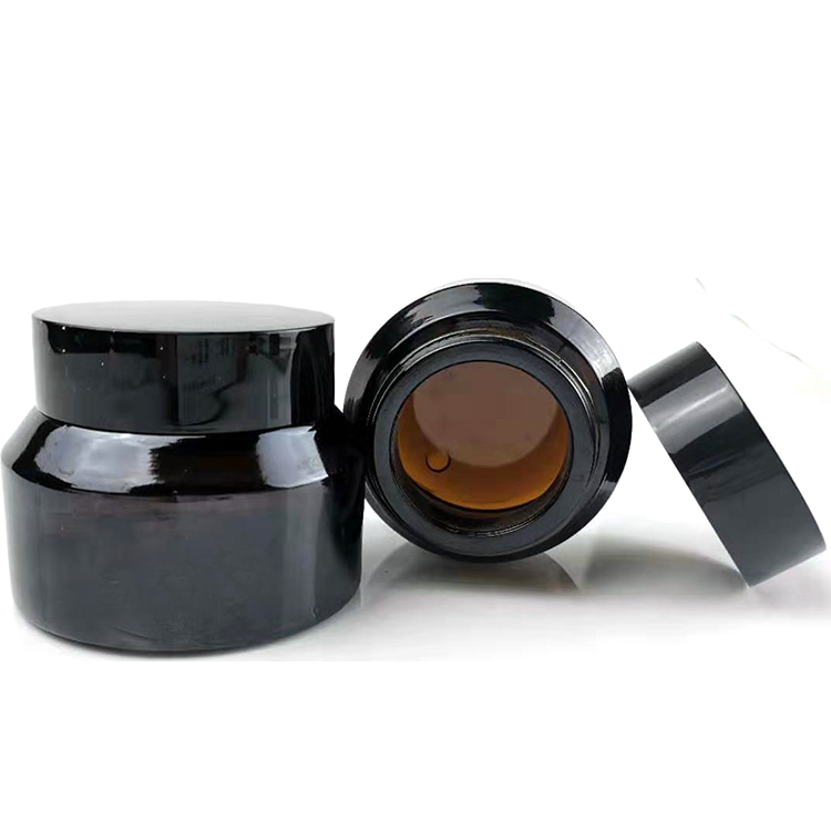 Luxury Cosmetic Packaging 30ml Glass Jar 15ml 30ml 60ml blue Green clear amber Glass Bottles Glass Jars