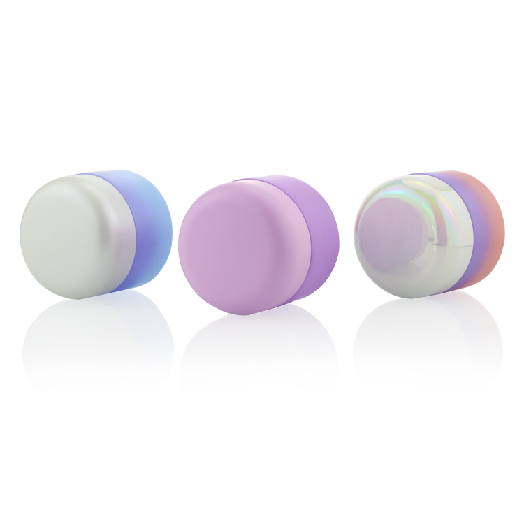 Luxury Cosmetic Packaging 5g 10g 20g 30g 50g 100g Body Cream Night Care Gradient Color Matte Purple Cosmetic Cream Glass Jars