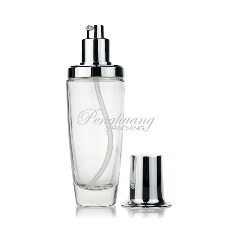Luxury Cosmetic Packaging Bottle Set Glass Lotion Bottle and Concealer Cream Jar