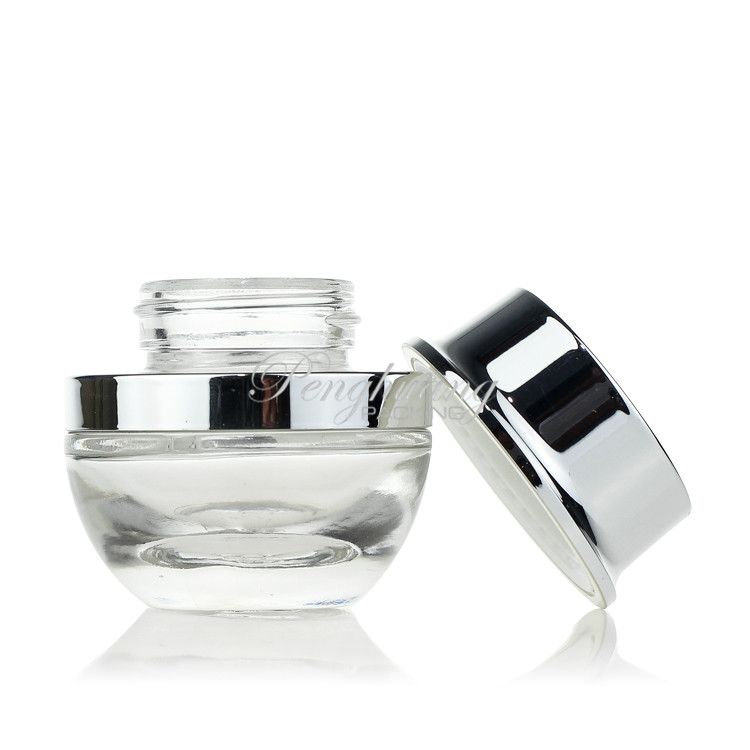 Luxury Cosmetic Packaging Bottle Set Glass Lotion Bottle and Concealer Cream Jar