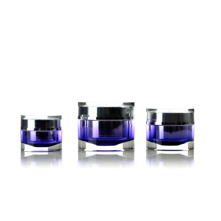 Luxury Cosmetic  Packaging Double Wall Acrylic Cosmetic Cream Jar for face skincare  and hair care  WV 5/15/30/50/100g