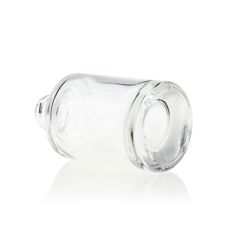 Luxury Cosmetic Packaging Empty Clear Glass Dropper Bottle with Pipette